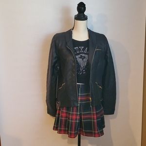 Forever 21 pleated plaid skirt